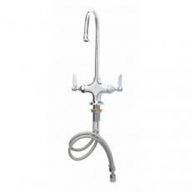 T&amp;S BRASS B-0300-CR DOUBLE PANTRY FAUCET SINGLE HOLE BASE