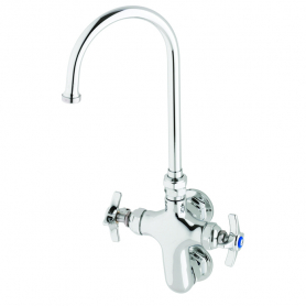T&amp;S BRASS B-0316 VERTICAL DOUBLE PANTRY FAUCET WALL MOUNT
