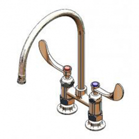 T&amp;S BRASS B-0324-CR-129X 4" DECK MOUNT SURGICAL FAUCET