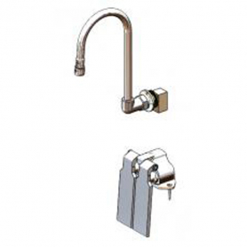 T&amp;S BRASS B-0509-537K LEDGE-MOUNTED DOUBLE PEDAL VALVE
