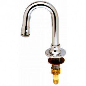 T&amp;S BRASS B-0520-01 RIGID GOOSENECK DECK MOUNT PLAIN END