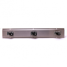 T&amp;S BRASS B-0653 MOP HANGER STAINLESS SPRING-LOADED RUBBER GRIP