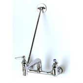 T&amp;S BRASS B-0660-BSTP SERVICE SINK FAUCET WALL MOUNT 8&quot; CENTERS