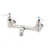 T&amp;S BRASS B-0673-POL SERVICE SINK FAUCET WALL MOUNT 8&quot; CENTERS