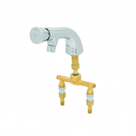 T&amp;S BRASS B-0807 METERING FAUCET SINGLE HOLE BASE 4&quot; SPREADER