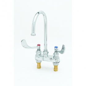 T&amp;S BRASS B-0892-135X 4&quot; CENTER SET FAUCET SWING GOOSENECK