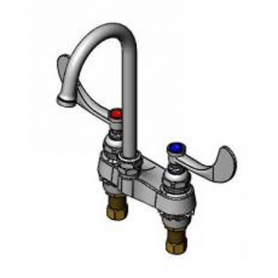 T&amp;S BRASS B-0892-QT-LF16 4&quot; CENTER SET FAUCET SWIVEL GOOSENECK