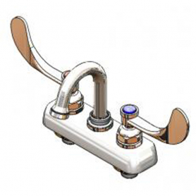 T&amp;S BRASS B-1110-131X-WH4 4&quot; DECK MOUNT WORKBOARD FAUCET