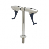 T&amp;S BRASS B-1215-12 DOUBLE GLASS FILLER 12&quot; DECK MOUNT PEDESTAL