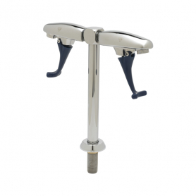 T&amp;S BRASS B-1215-12 DOUBLE GLASS FILLER 12&quot; DECK MOUNT PEDESTAL