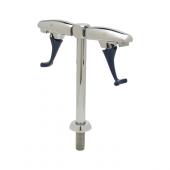 T&amp;S BRASS B-1215 DOUBLE GLASS FILLER 8&quot; DECK MOUNT PEDESTAL