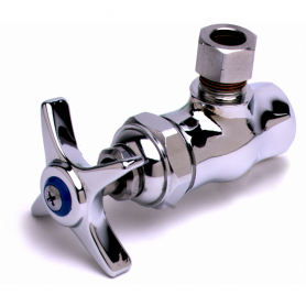 T&amp;S BRASS B-1341  ANGLE STOP 4-ARM HANDLE 3/8&quot; NPT FEMALE