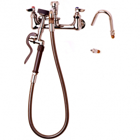 T&amp;S BRASS B-2312-CR  POT &amp; KETTLE FILLER: 8&quot; WALL MOUNT