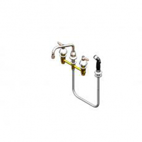 T&amp;S BRASS B-2347-02 MEDICAL FAUCET W/SIDE SPRAY 8&quot; CENTERS