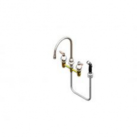 T&amp;S BRASS B-2347-05-LVR MEDICAL FAUCET SIDE SPRAY 8&quot; CENTERS