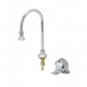 T&amp;S BRASS B-2464 SINGLE PEDAL VALVE &amp; DUMMY RIGID GOOSENECK