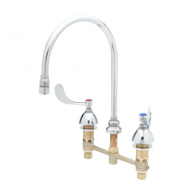T&amp;S BRASS B-2862-WS MEDICAL FAUCET 8&quot; CENTERS SWIVEL GOOSENECK