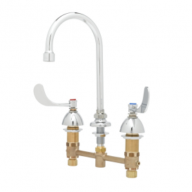 T&amp;S BRASS B-2866-05-QT MEDICAL FAUCET 8&quot; C/C 1/4 TURN