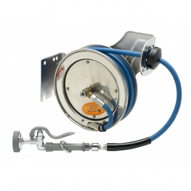 T&amp;S BRASS B-7112-01M HOSE REEL OPEN STAINLESS STEEL