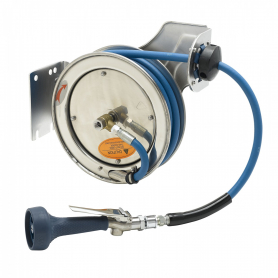 T&amp;S BRASS B-7112-08M HOSE REEL OPEN STAINLESS STEEL