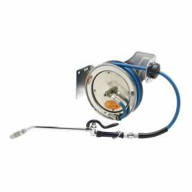 T&amp;S BRASS B-7112-10 HOSE REEL OPEN STAINLESS STEEL