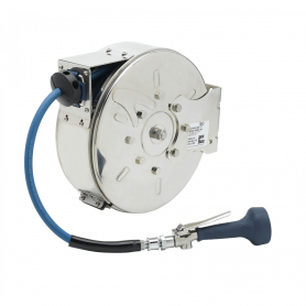 T&amp;S BRASS B-7122-C08M 3/8&quot; X 30&#039; ENCLOSED SS REEL W/ B-0108