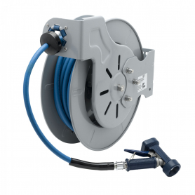 T&amp;S BRASS B-7242-02 HOSE REEL OPEN EPOXY COATED STEEL 50&#039; HOSE
