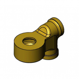 T&amp;S BRASS B-PV SWIVEL YOKE WITH INLET FOR PEDAL VALVE
