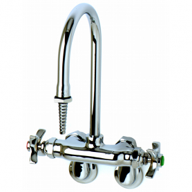 T&amp;S BRASS BL-5740-01 WALL MOUNT POLISH CHROME MIXING FAUCET