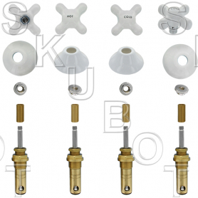 Replacement American Standard* 4 Valve Repair Kit w/Porcelain Ha