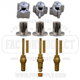 Replacement Central Brass* 3 Valve Tub &amp; Shower Rebuild Kit