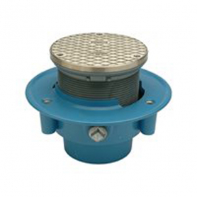 Zurn CR05NIA2SRC, 2&quot; Plastic Cleanout w 5&quot; Nickel Round Top