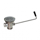 CHG D55-7510-R Twist Handle Drain 3.5&quot;Sink Opening Dual Outlet