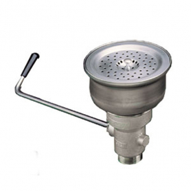 CHG Box Pattern Drain, Twist Hdl, 6.5IN Sink Opening, 2IN NPS