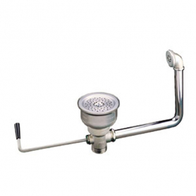 CHG Box Pattern Drain, Overflow Assy, Twist Hdl, 6.5IN Sink Opening, 1.5IN NPS