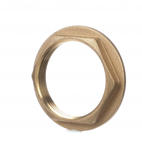 CHG E02-4091-Br Locknut Flanged 1-1/2&quot; NPS Brass