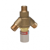 T&amp;S BRASS EC-TMV THERMOSTATIC MIXING VALVE W/ 1/2&quot; NPSM