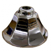 Fluted Escutcheon 5/8 x 16T -Chrome Plated