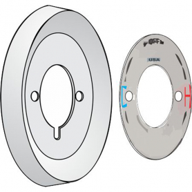 SYMMONS* TEMPTROL*  T-27* &amp; T-29C* ESCUTCHEON ASSEMBLY (2 PACK)