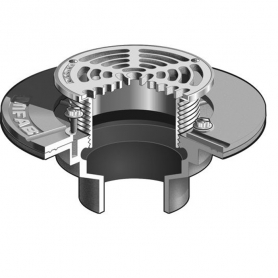 MIFAB F1102-C-6-1-F4-1-7 FLOOR DRAIN FOR MEMBRANE FLOOR AREAS