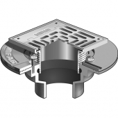 MIFAB F1102-C-SHG6-3 FLOOR DRAIN / SQ HINGED FOR FLOOR AREAS