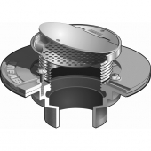 MIFAB F1102P-C-VD5-3 FLOOR DRAIN SOLID HINGE RND COVER SEC GRATE