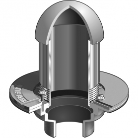 MIFAB F1104P-W-3-13 OVERFLOW DRAIN ST/PIPE OPT DOME NON-FLOOR