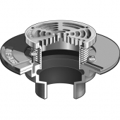 MIFAB F1102-C-X8-1-5-6 FLOOR DRAIN /HD STRAINER FOR FLOOR AREAS