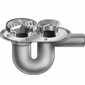 MIFAB F1143C-9-4-5-6-8 FLOOR DRAIN / RND TRAC GRATE /SEAL TRAP