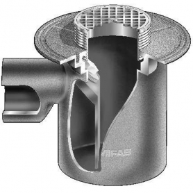 MIFAB F1163-4-1-6-13 PRISON CELLFLOOR DRAIN