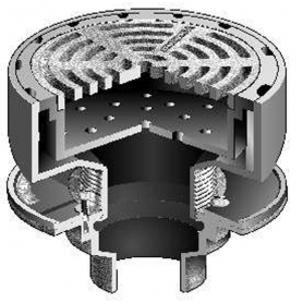MIFAB F1324-TFB-4-7-13-21 FLOOR DRAIN RND ADJ TRAC GRATE SED BKT