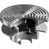 MIFAB F1340-TFB-MB FLOOR DRAIN 12&rdquo;ROUND ADJUSTABLE TRACTOR GRATE