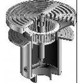 MIFAB F1354P-Y-36-4-ME GARBAGE CAN WASHFLOOR DRAIN