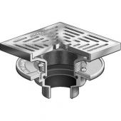 MIFAB F1422-Y-14-4 FLOOR DRAIN 8&rdquo;SQUARE ADJUSTABLE TRACTOR GRATE